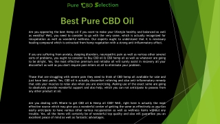 Buy CBD Oil Online