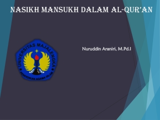 Nasikh mansukh dalam al-qur’an