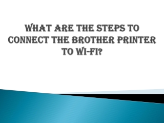 Wat zijn de stappen om de Brother-printer op wifi aan te sluiten?