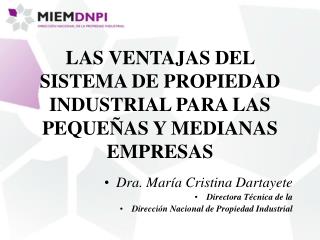 LAS VENTAJAS DEL SISTEMA DE PROPIEDAD INDUSTRIAL PARA LAS PEQUEÑAS Y MEDIANAS EMPRESAS