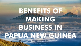 Benefits of Making Business in Papua New Guinea | Buy & Sell Business