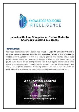 Industrial Outlook of Application Control Market by Knowledge Sourcing