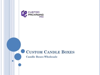 Custom Candle Boxes