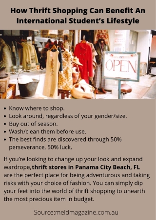 How Thrift Shopping Can Benefit An International Student’s Lifestyle