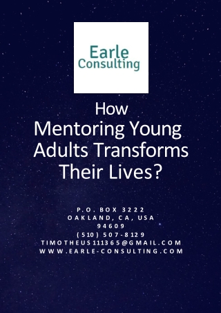 How Mentoring Young Adults Transforms Their Lives?