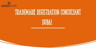 Trademark Registration Consultant Dubai