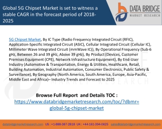 Global 5G Chipset Market – Industry Trends and Forecast to 2025