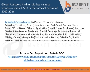 Global Activated Carbon Market – Industry Trends and Forecast to 2026