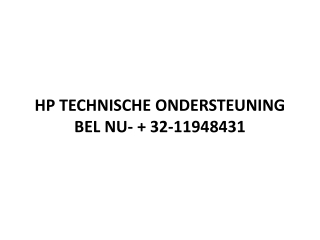 HP TECHNISCHE ONDERSTEUNING BEL NU-   32-11948431