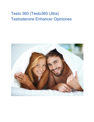 Testo 360 (Testo360 Ultra) Testosterone Enhancer Opiniones