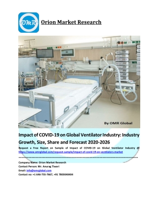 Impact of COVID-19 on Global Ventilator Industry Trends, Size, Competitive Analysis and Forecast - 2019-2025