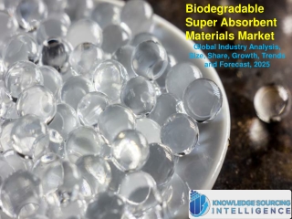Biodegradable Superabsorbent Materials Market By Knowledge Sourcing Intelligence