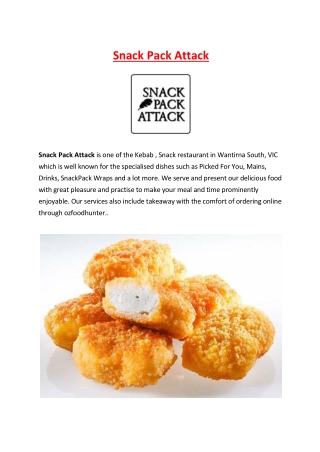 5% off - Snack Pack Attack Takeaway, Wantirna South VIC
