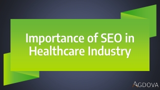 Why SEO is Important in the Healthcare Industry?