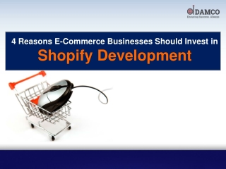 4 Reasons E-Commerce Businesses Should Invest in Shopify Development