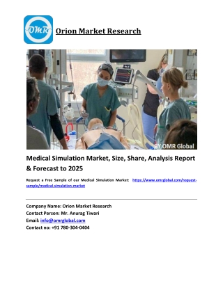 Medical Simulation Market Growth, Size, Share, Industry Report and Forecast 2018-2023