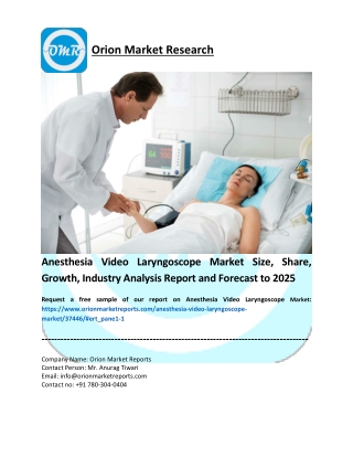 Anesthesia Video Laryngoscope Market