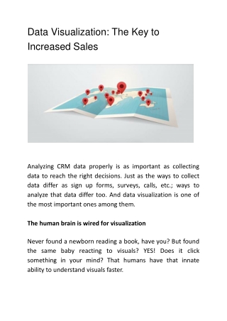 Data Visualization: The Key to Increased Sales