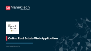 Online real estate web application