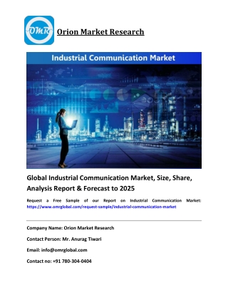 Global Industrial Communication Market Size, Share & Forecast To 2025