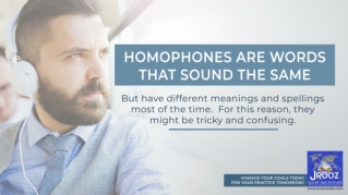 IETLS Practice Tips: Knowing Homophones