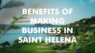 Benefits of Making Business in Saint Helena | Buy & Sell Business