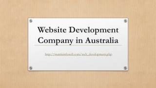 Website Development Company in Australia