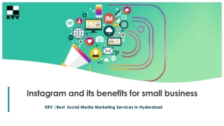 Instagram and its benefits for small business | KRV Guru