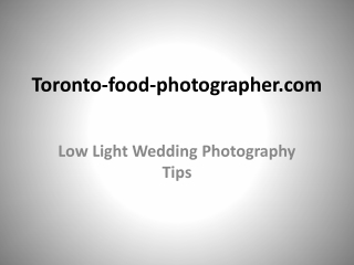Low Light Wedding Photography Tips