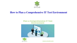 How to Plan a Comprehensive IT Test Environment