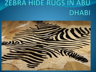 Zebra Hide Rugs Abu Dhabi