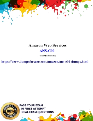 2020 ANS-C00 Exam - Get Amazon ANS-C00 PDF with Questions Answers