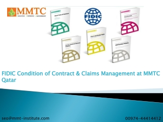 FIDIC Contract Management Course Doha