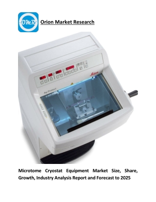 Microtome Cryostat Equipment Market