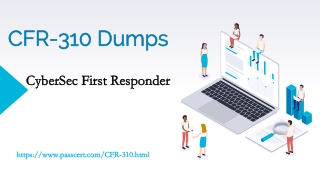 CyberSec First Responder CFR-310 Dumps