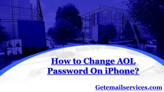 How to Change AOL Password on iPhone?