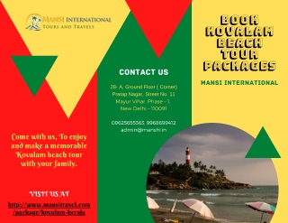 Book Kovalam Beach Tour Packages