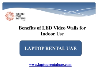 Benefits of LED Video Walls for Indoor Use