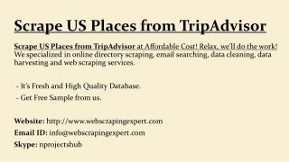 Scrape US Places from TripAdvisor