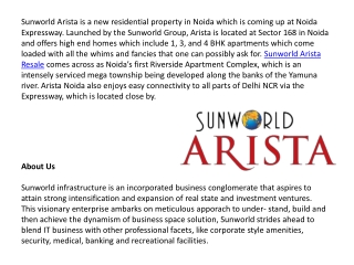 9910003520 Sunworld Arista Noida