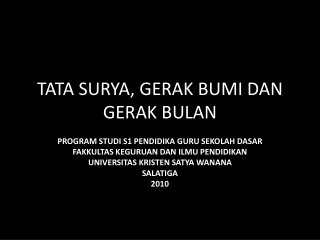 tata surya tendik