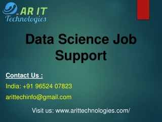 Data Science Job Support | Data Science Online Job Support