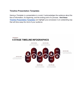 Timeline Presentation Templates