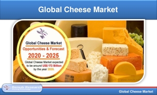 Global Cheese Market will be US$ 173 Billion by 2025