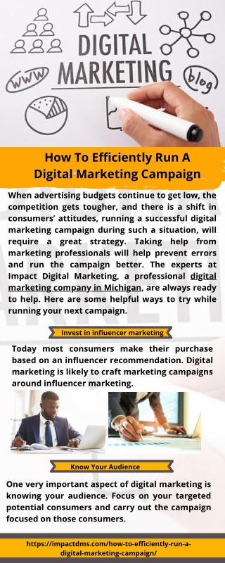 How To Efficiently Run A Digital Marketing Campaign