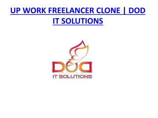 UP WORK FREELANCER CLONE | DOD IT SOLUTIONS