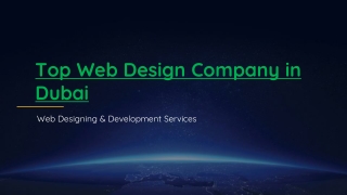 Top Web Designing & Development Company in Dubai