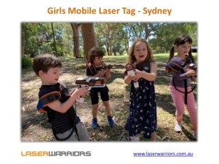 Girls Mobile Laser Tag - Sydney