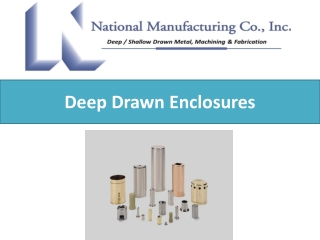 Deep Drawn Enclosures