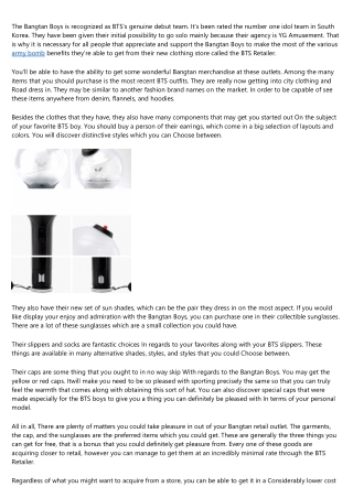 The Advanced Guide to bts army bomb